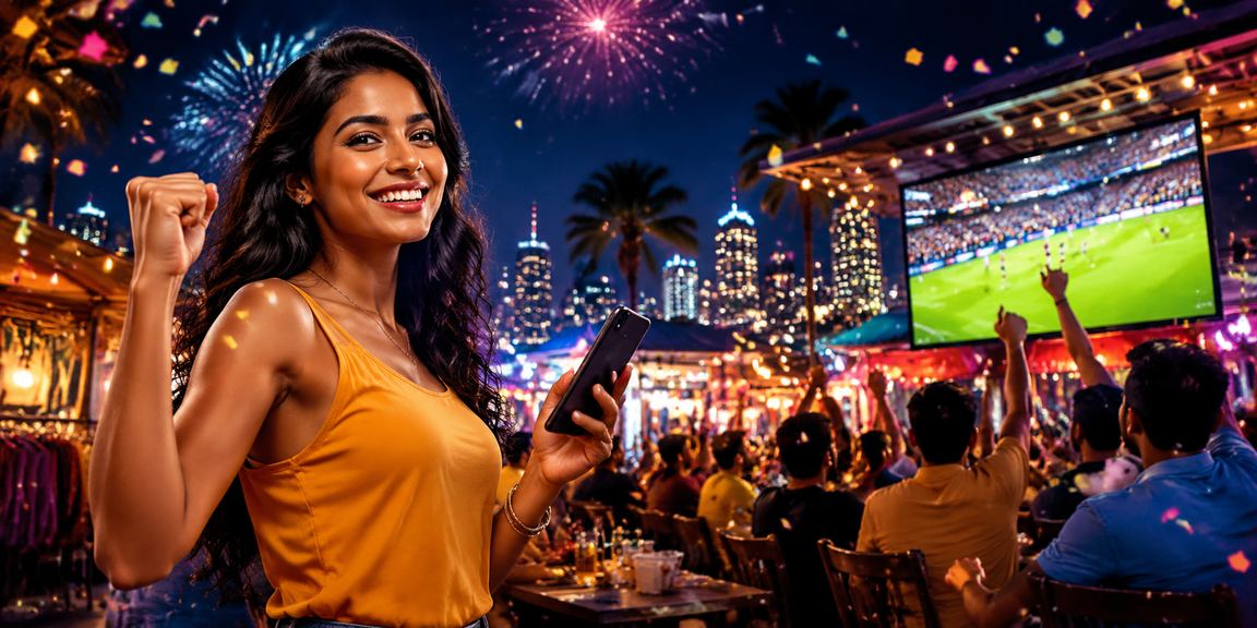 Mobile casino gameplay in bustling Mumbai Bandra night market